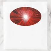 Oval Ovaler Aufkleber (Tasche)