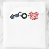 Oval PB Math Aufkleber (Tasche)