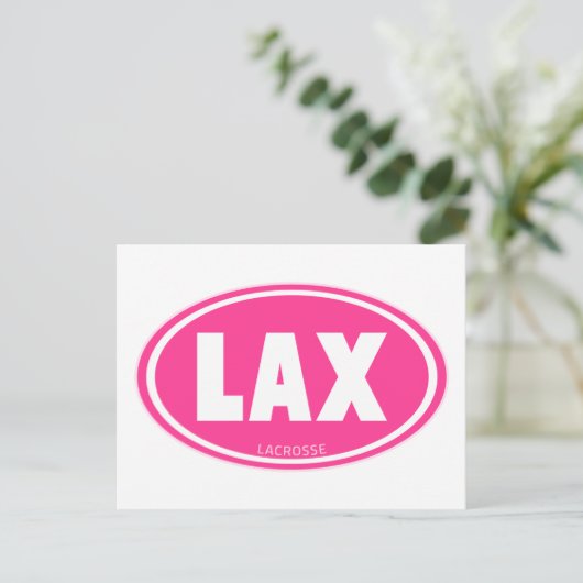 oval-pink postkarte (Stehend Vorderseite)