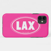 Oval - rosa Lacrosse iphone 5 Fall Case-Mate iPhone Hülle (Rückseite (Horizontal))