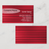 Oval - rot gebürstet visitenkarte (Vorne/Hinten)