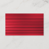 Oval - rot gebürstet visitenkarte (Rückseite)