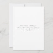 Oval Save The Date (Rückseite)