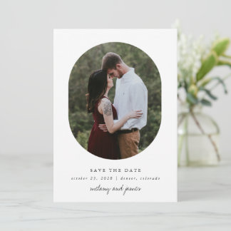 Oval Save The Date