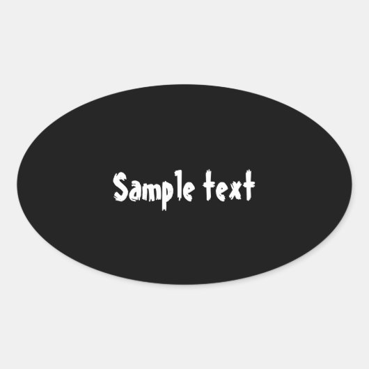 OVAL Shades - FarbShade hinzufügen Ovaler Aufkleber (Vorderseite)