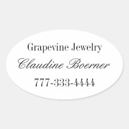 Oval Sheet Stickers for Business Artist Crafts