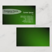 Oval - Spotlit Green Visitenkarte (Vorne/Hinten)