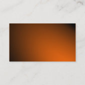 Oval - Spotlit Orange Visitenkarte (Rückseite)