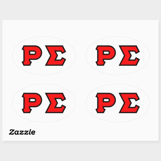 OVAL STICKER (Blatt)