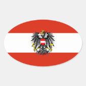 Oval Sticker für die Staatsflagge (Vorderseite)