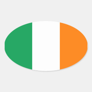 Oval Sticker für Irland