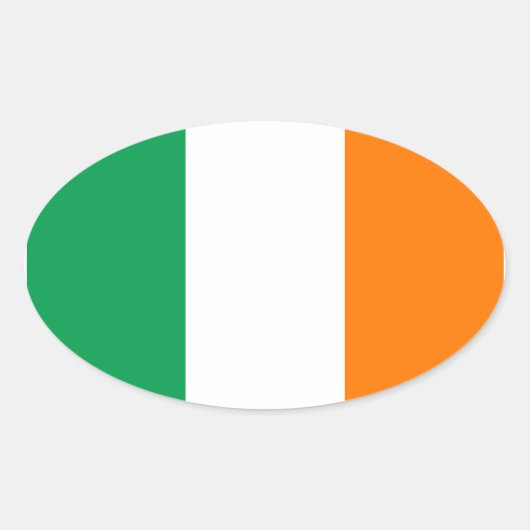Oval Sticker für Irland (Vorderseite)