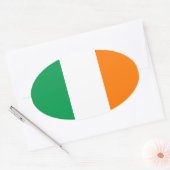 Oval Sticker für Irland (Umschlag)