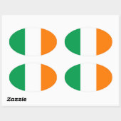 Oval Sticker für Irland (Blatt)