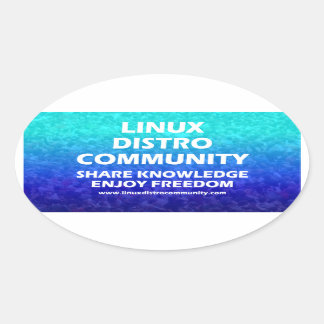 Oval Sticker für Linux Distro Community