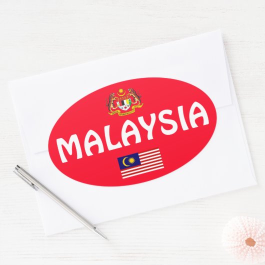 Oval Sticker für Malaysia (Umschlag)