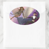 Oval-Sticker Ovaler Aufkleber (Tasche)