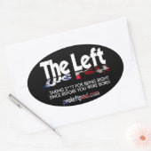 Oval Stickers - Die Links, definierten.. (Umschlag)