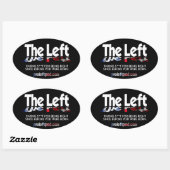 Oval Stickers - Die Links, definierten.. (Blatt)
