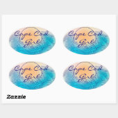 Oval Stickers für Cape Cod Girl (4 pro Blatt) (Blatt)