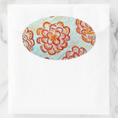 Oval Stickers Marigolds, (Tasche)