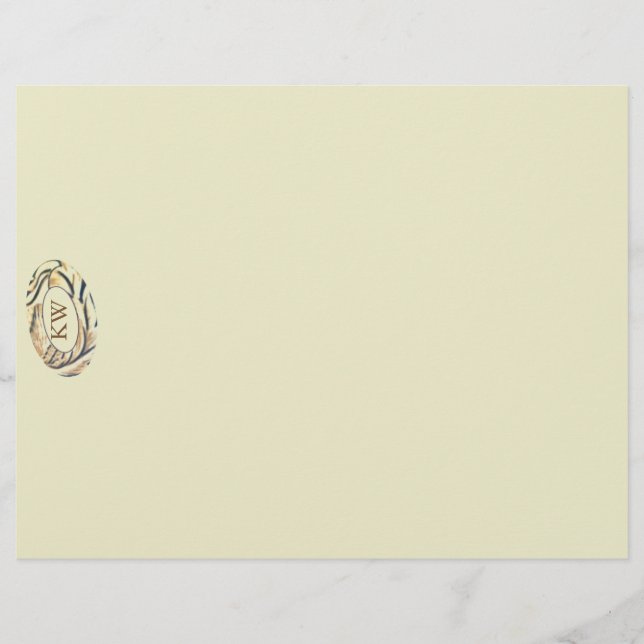 Oval Streifen - KW Briefbogen (Vorderseite)