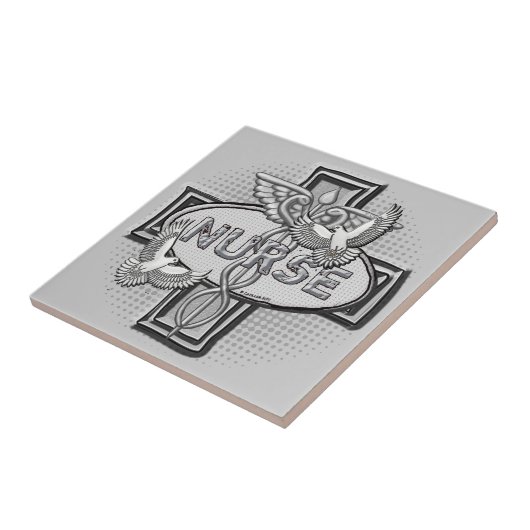 Oval-Taubenschwester Fliese (Seite)