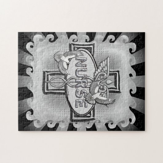 Oval-Taubenschwester Puzzle (Horizontal)