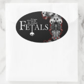 Oval Totem Aufkleber für Föten (Tasche)