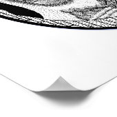 Oval Tree Owl Poster (Ecke)