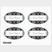 Oval Umschlag Aufkleber (Blatt)