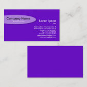 Oval - Violet Visitenkarte (Vorne/Hinten)