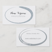 oval visitenkarte (Vorne/Hinten)