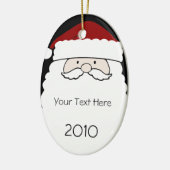 Oval Weihnachtsmann Weihnachtsschmuck (Links)