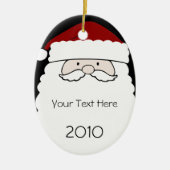 Oval Weihnachtsmann Weihnachtsschmuck (Vorne)