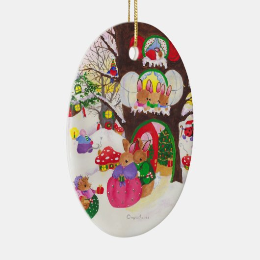 Oval Woodland Weihnachtsschmuck (Rechts)