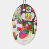 Oval Woodland Weihnachtsschmuck (Links)