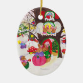 Oval Woodland Weihnachtsschmuck (Vorne)
