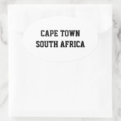 Ovalaufkleber Cape Towns Südafrika Ovaler Aufkleber (Tasche)