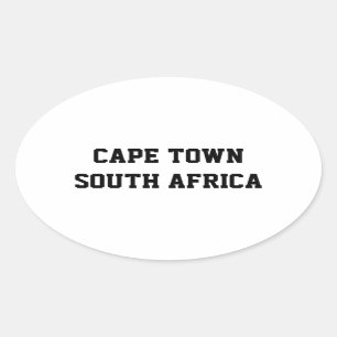 Ovalaufkleber Cape Towns Südafrika Ovaler Aufkleber