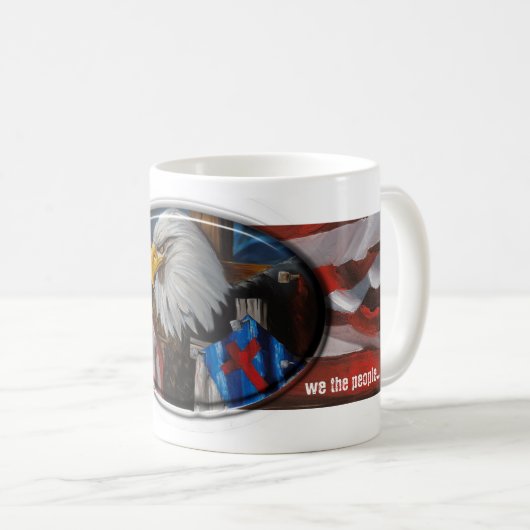 ovale Adler-Tasse Kaffeetasse (VorderseiteRechts)