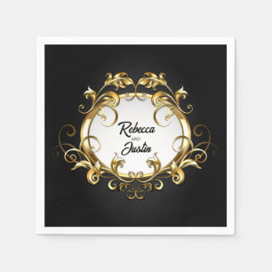 Ovale Antiquitätenbanner Modernes Boho Napkins Serviette