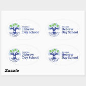 Ovale Aufkleber (Blatt)