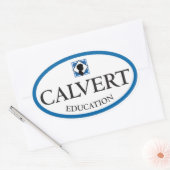 Ovale Aufkleber für die Bildung Calvert (Set von v (Umschlag)