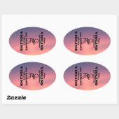 Ovale Aufkleber für Violinen (Blatt)