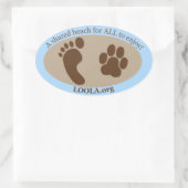 Ovale Aufkleber: LOOLAorg Ovaler Aufkleber (Tasche)