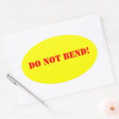 Ovale Aufkleber nicht verbieten (Umschlag)