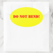 Ovale Aufkleber nicht verbieten (Tasche)