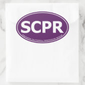 Ovale Aufkleber - SCPR (Tasche)