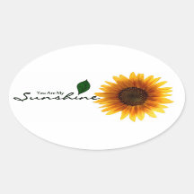 Ovale Aufkleber - Sie sind mein Sonnenschein